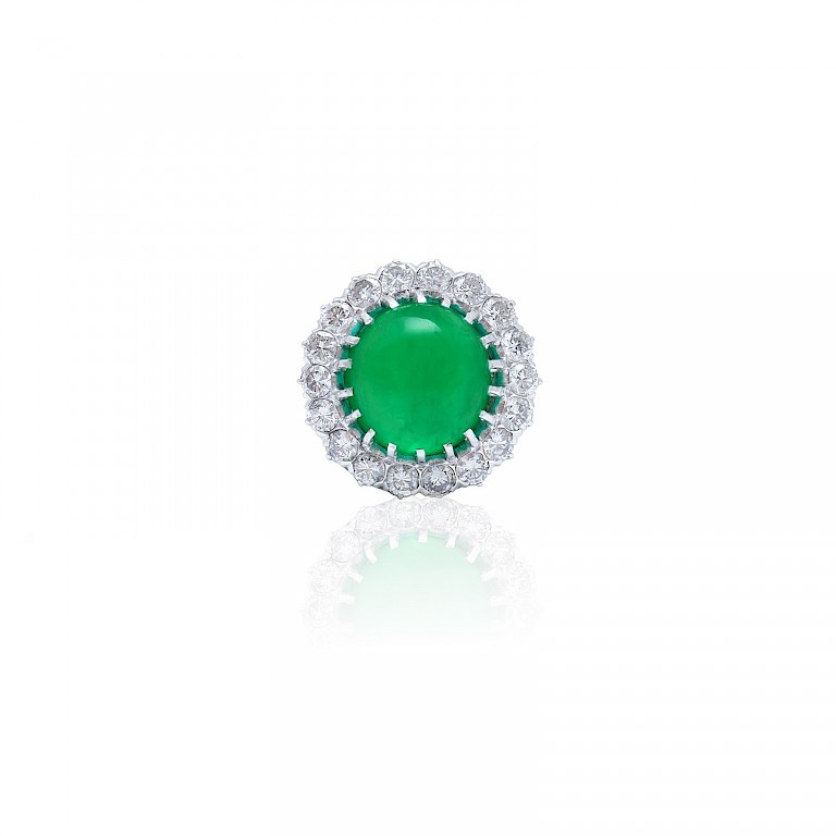 Ring, Smaragd, Brillanten